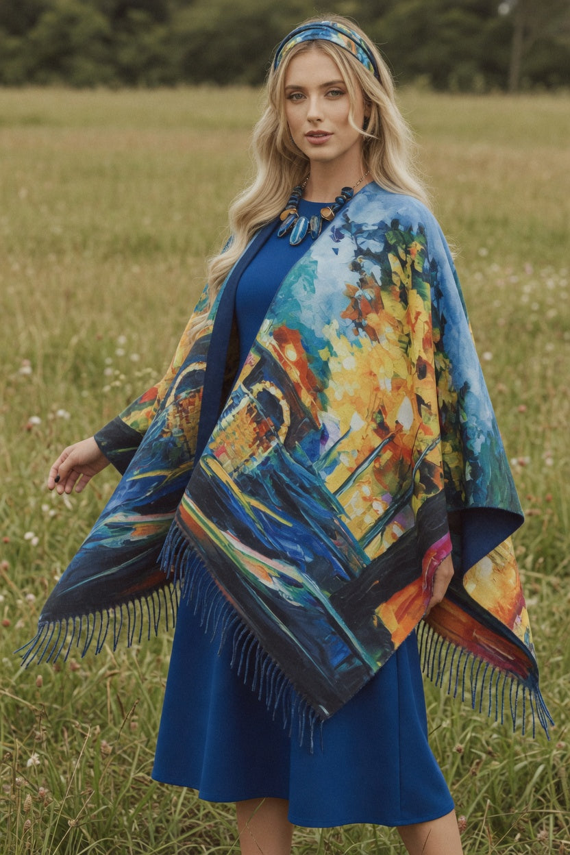 La Jardin Art Ruana – Garden Inspired Wrap