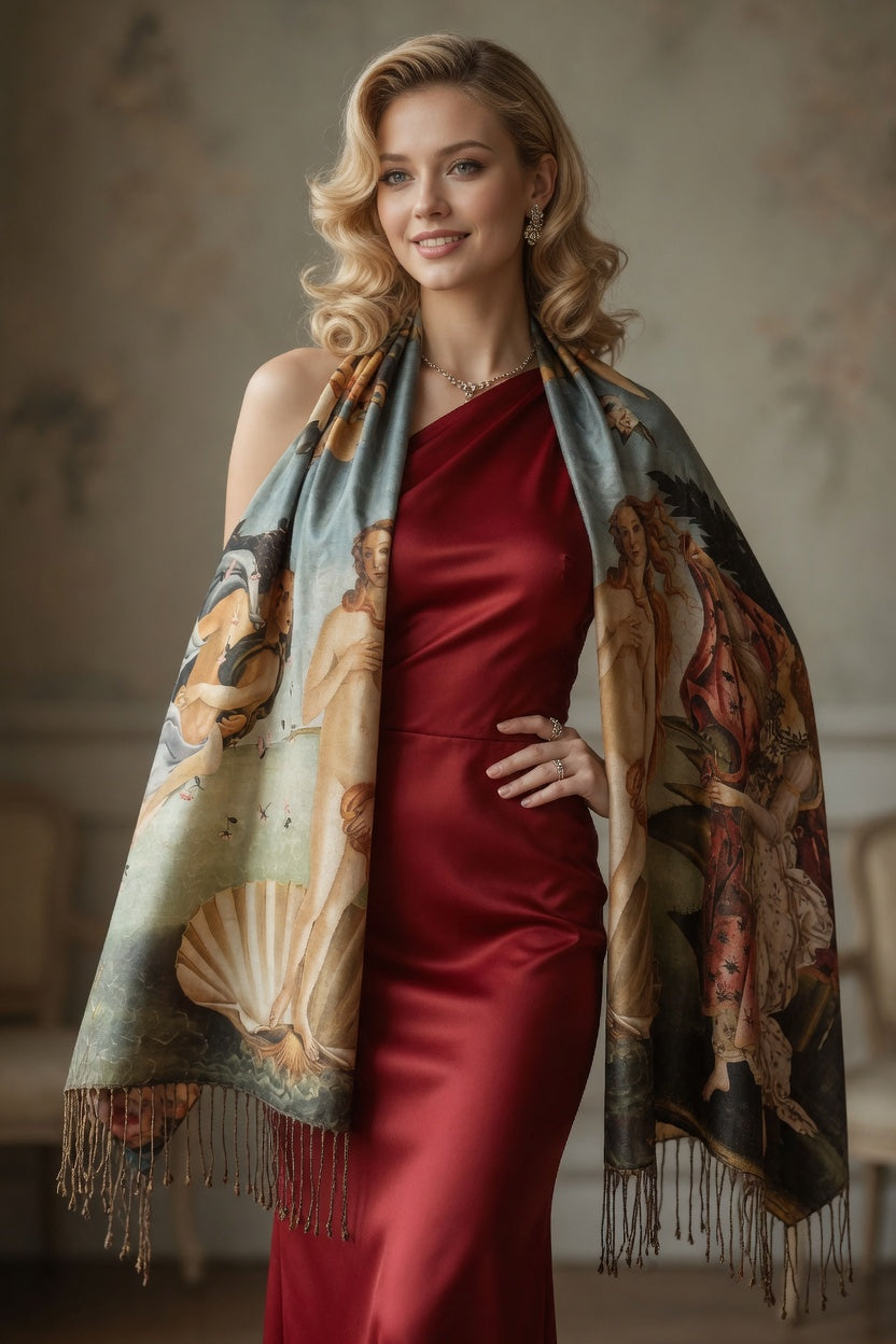 Venus Beauty Art Scarf Feminine Wrap