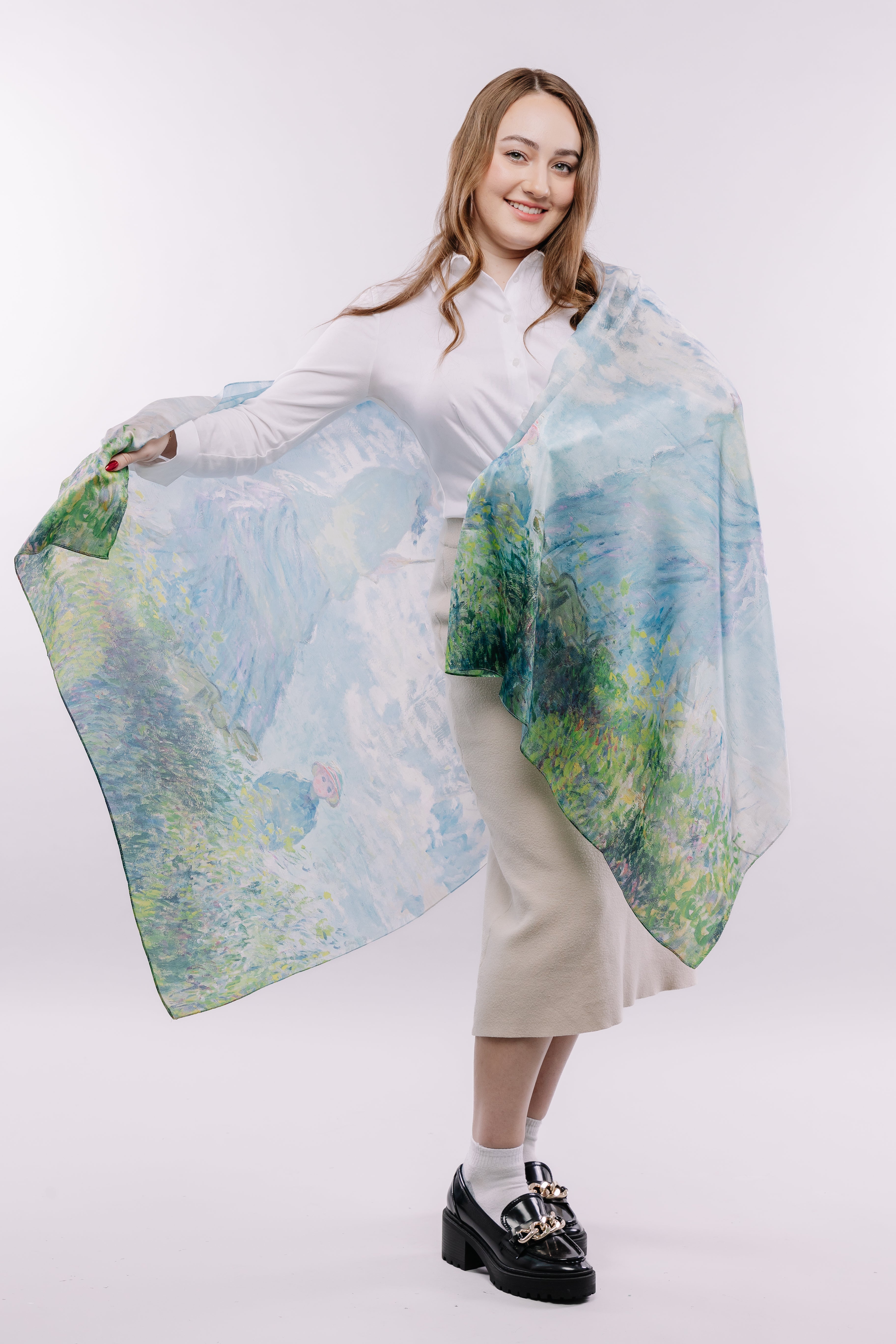 Sunlight Parasol Art Scarf