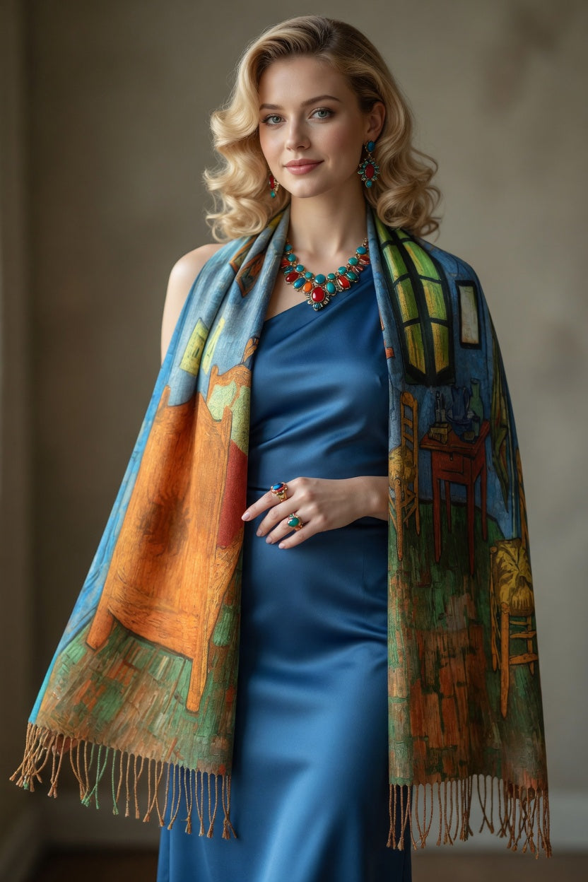 Bedroom Dream Art Scarf – Soft Interior Inspired Wrap