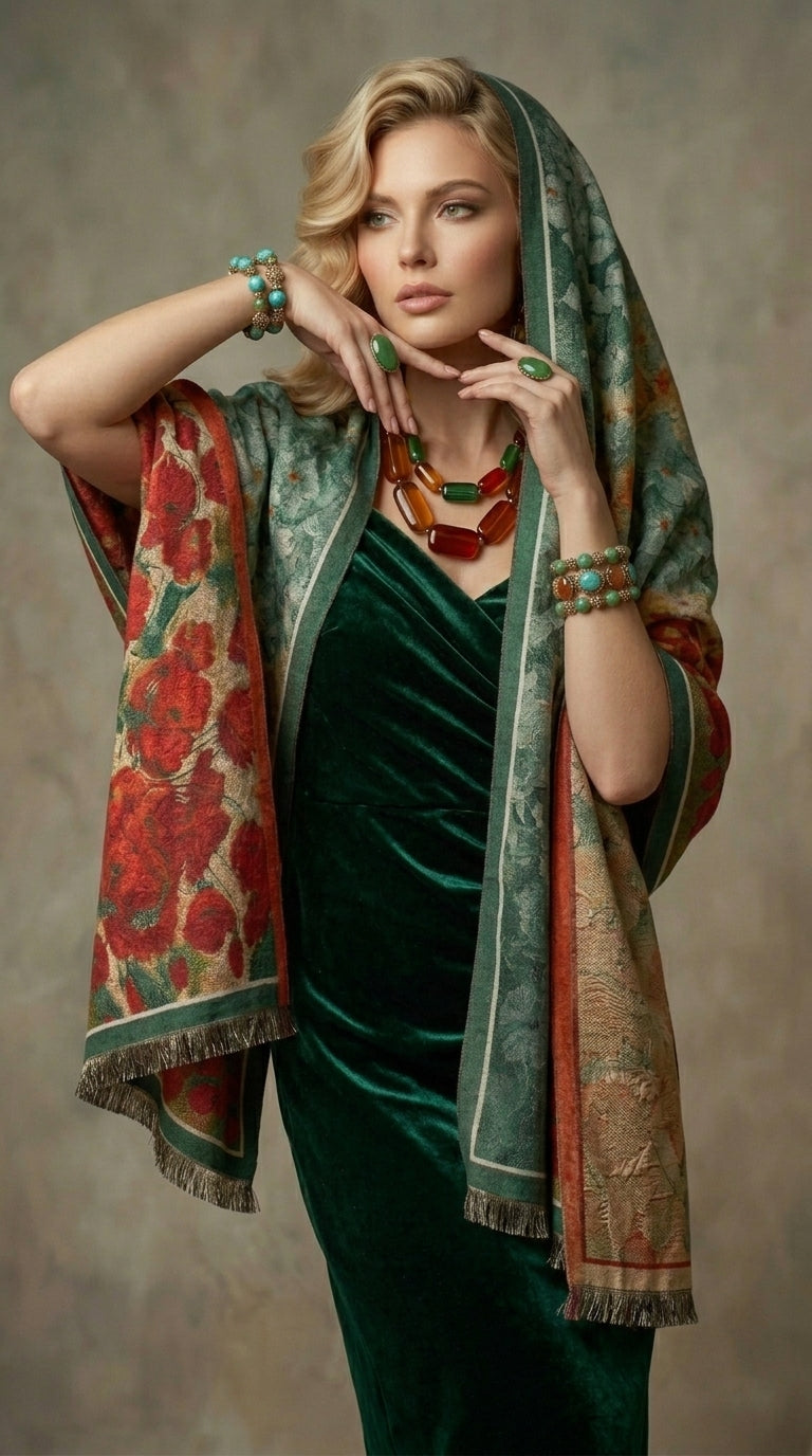Flower Bed Premium Scarf