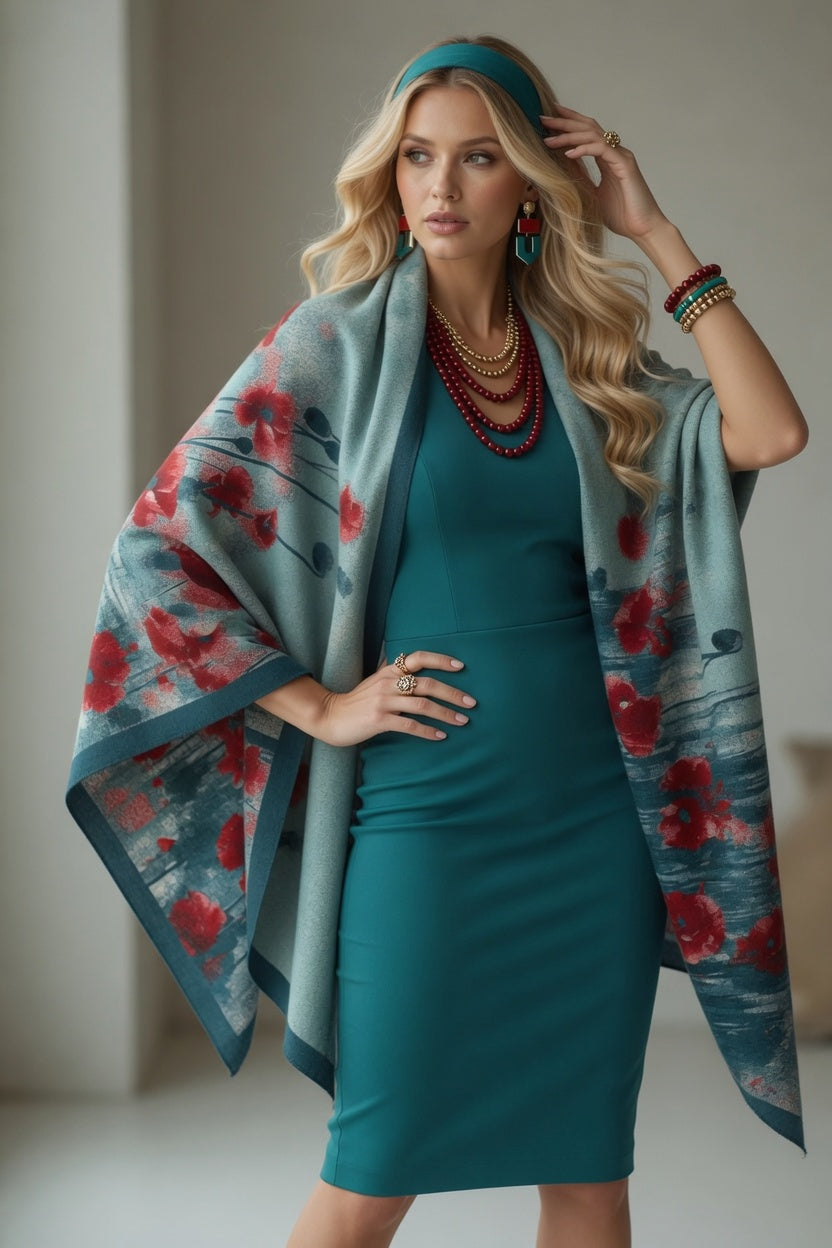Poppy Field Premium Scarf