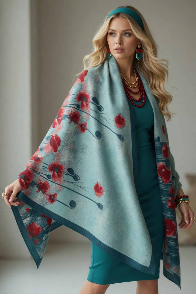 Poppy Field Premium Scarf