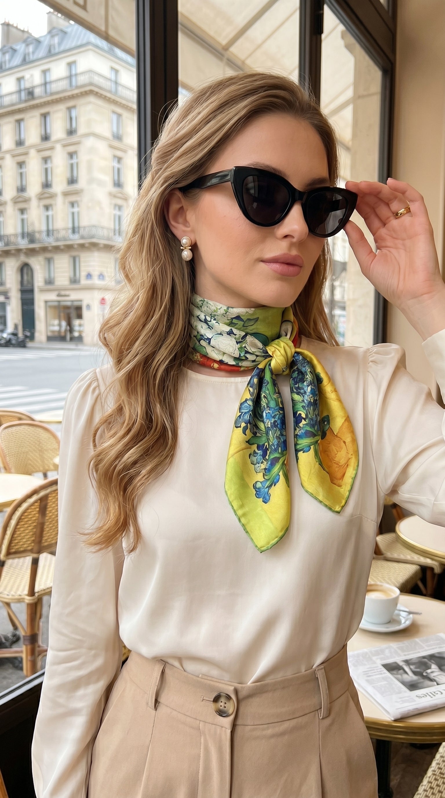 Bouquet Symphony Scarf 27in x 27in
