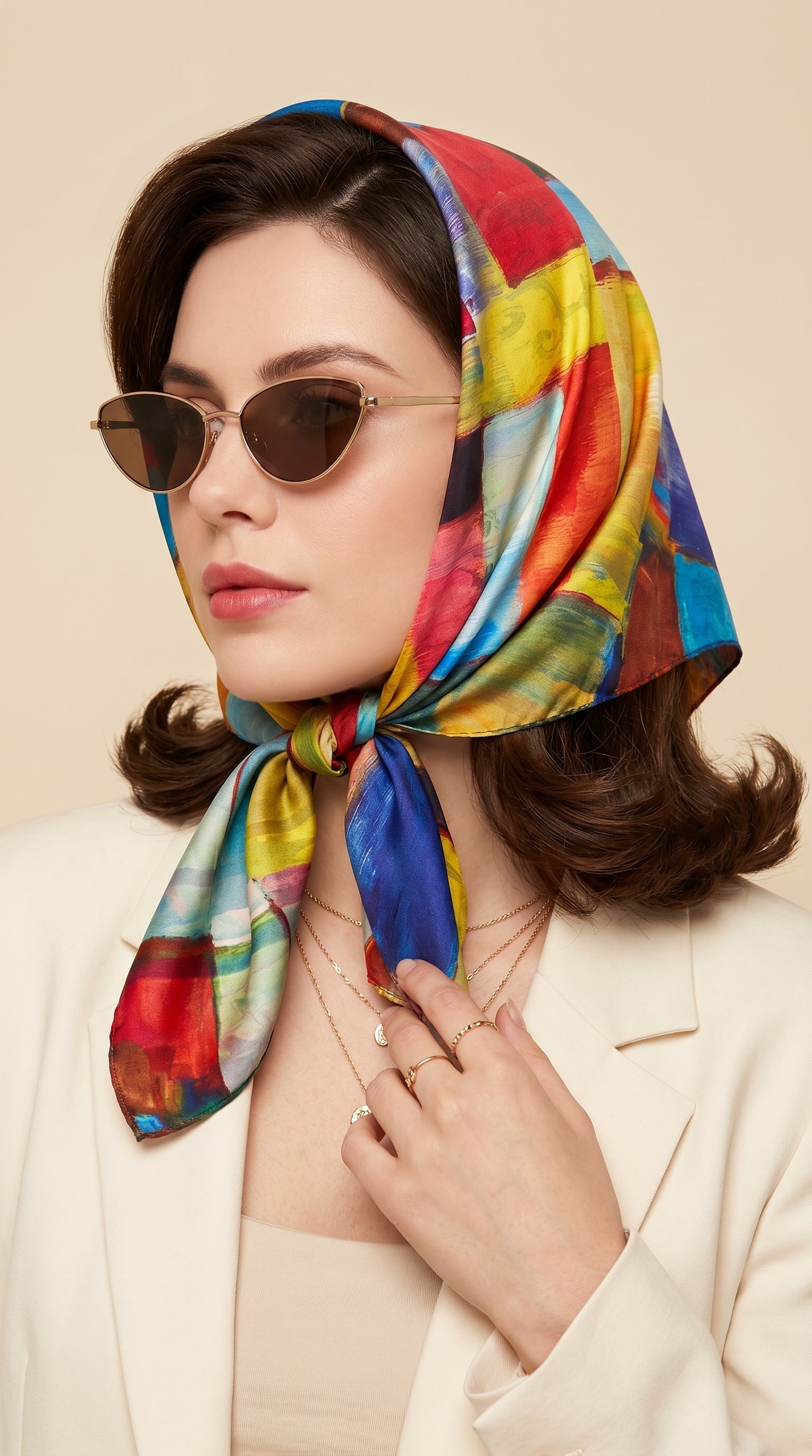 Color Symphony Scarf 27in x 27in