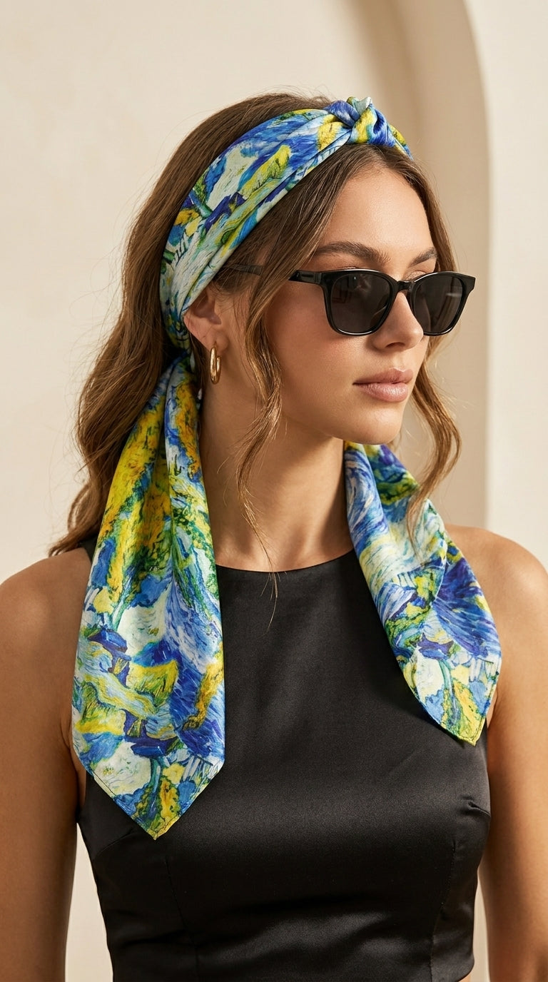 Golden Cypress Dream Scarf 27in x 27in