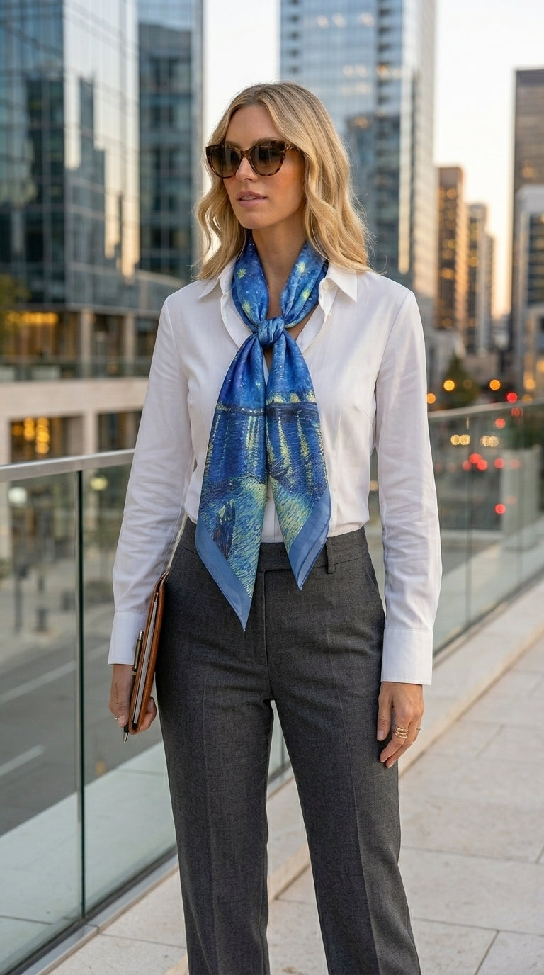 Starry Night Scarf 27in x 27in