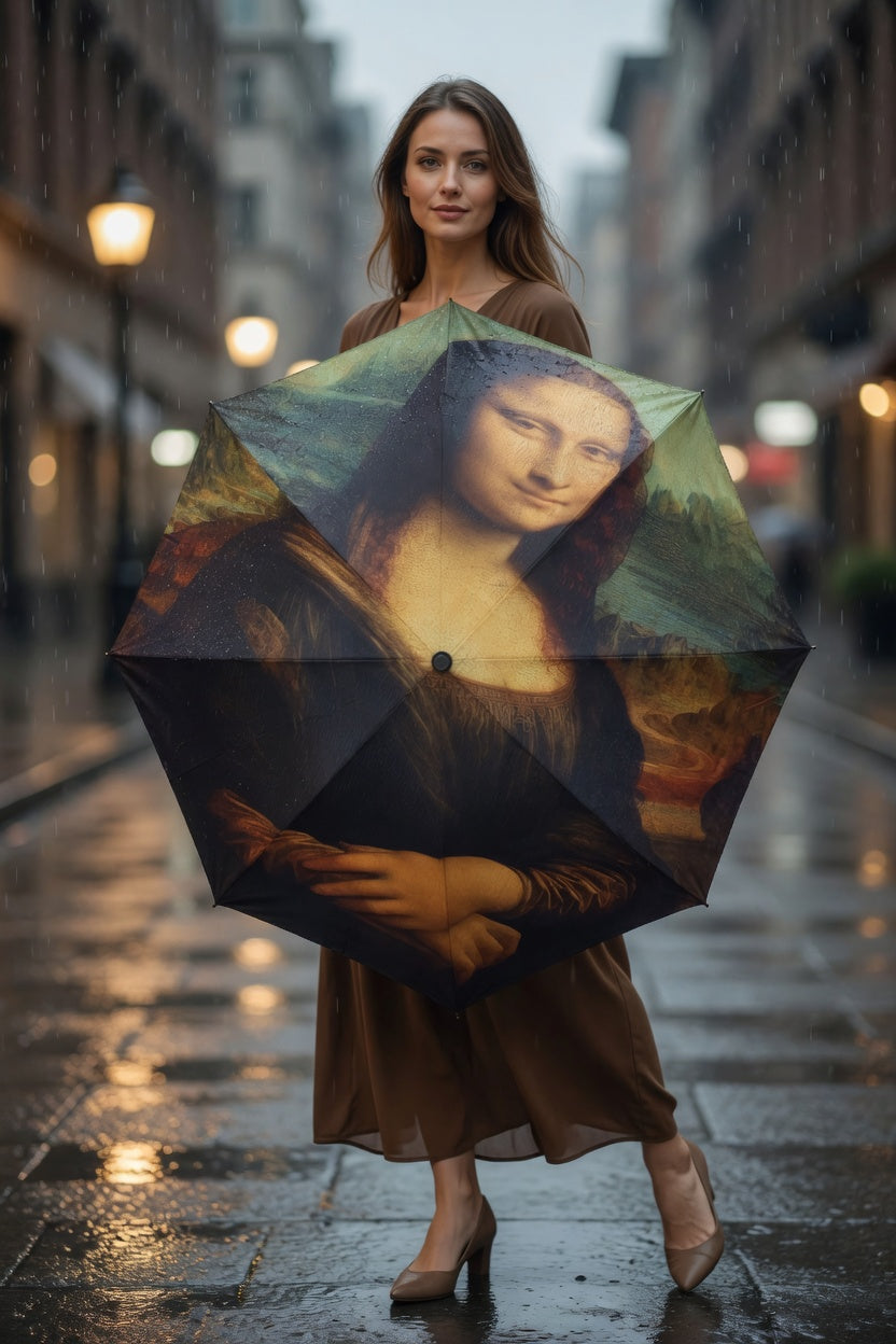 Mona Lisa Classic Art Umbrella