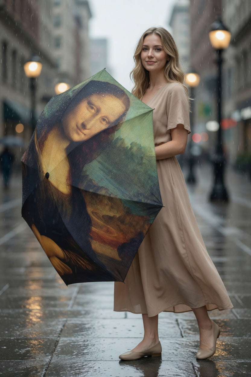 Mona Lisa Classic Art Umbrella