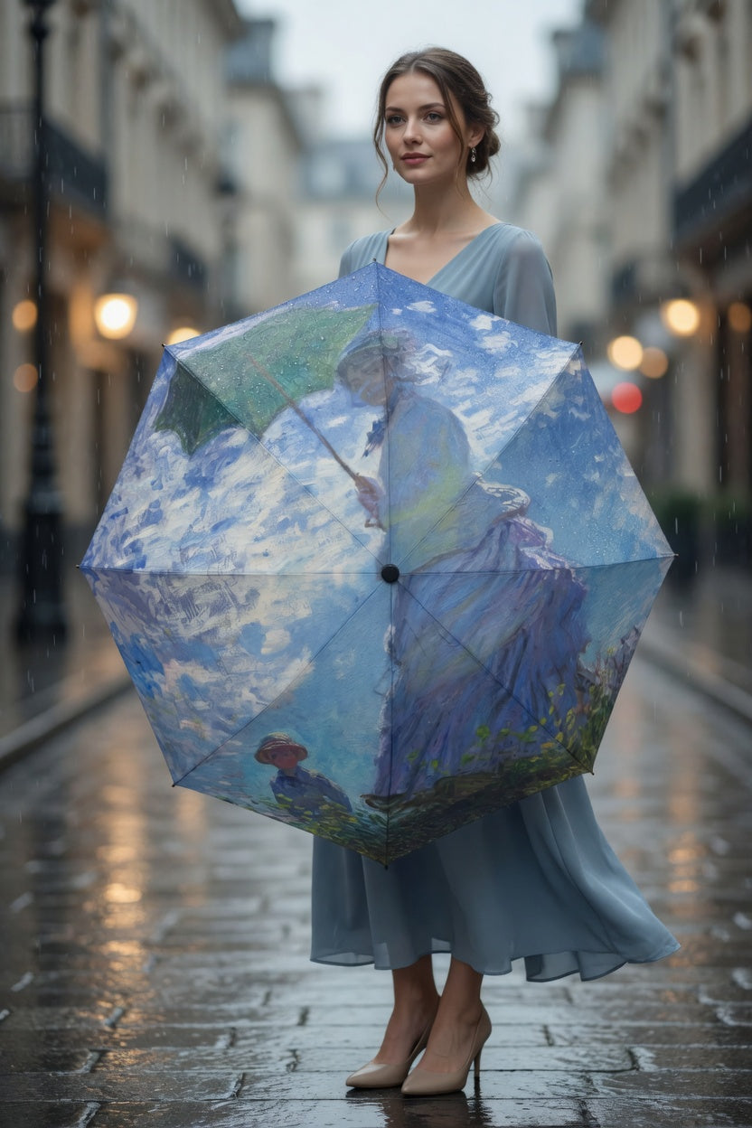 Woman with Parasol Art Umbrella