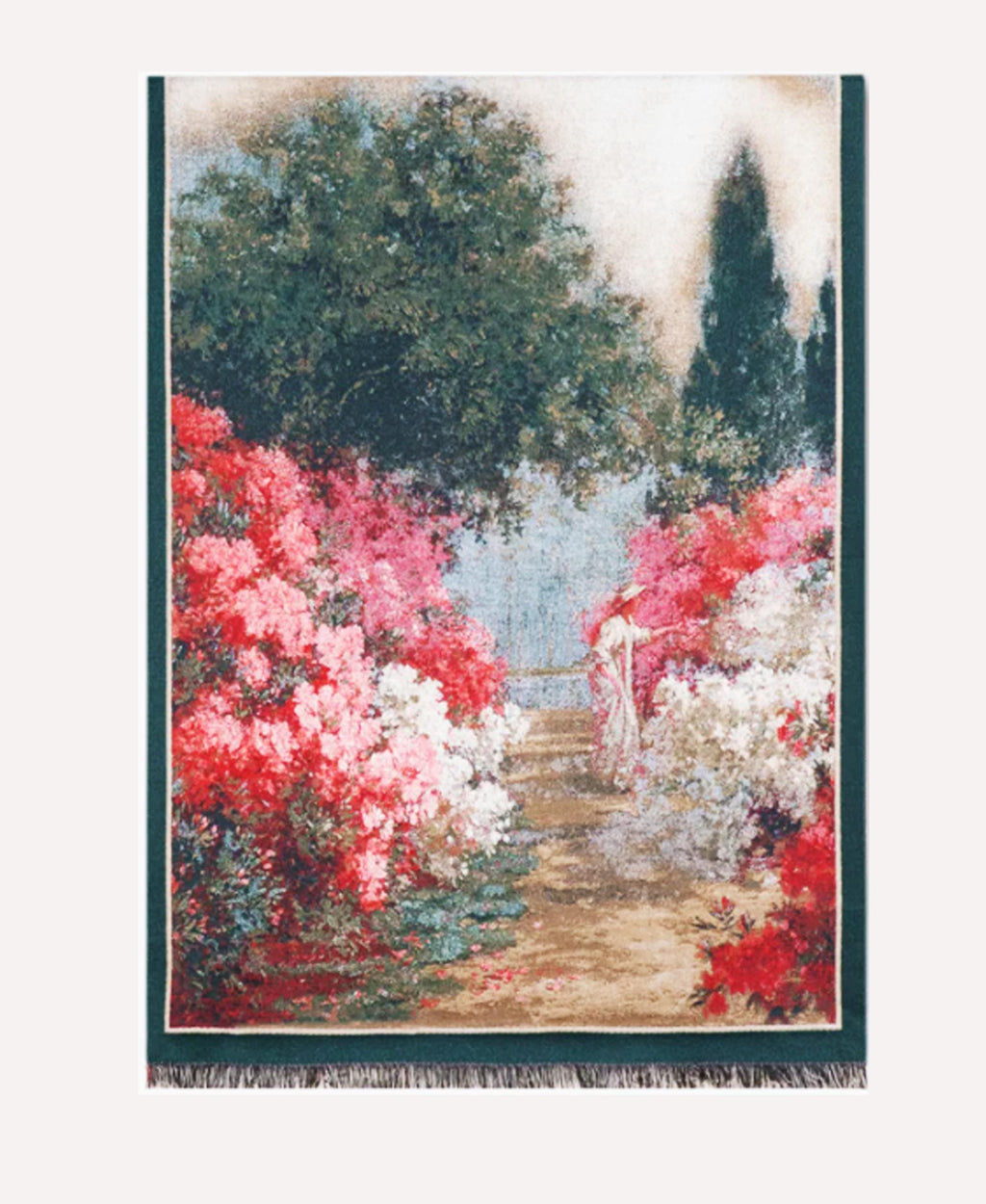 Art-Inspired Winter Scarf: Oversized Cozy Wrap, Wool-Like Fabric