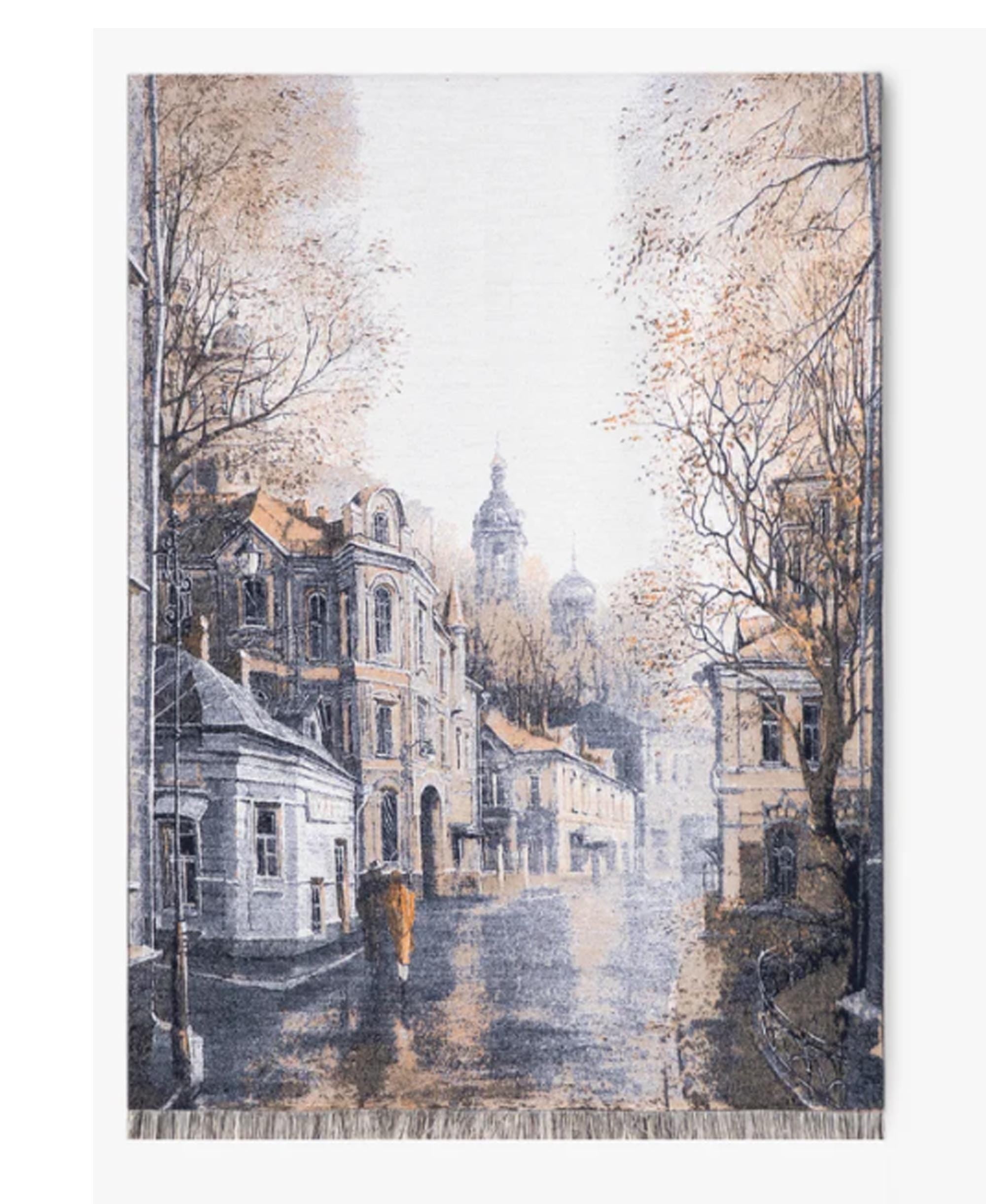 Art-Inspired Winter Scarf: Wool-Like Cashmere Feel, Oversized Wrap