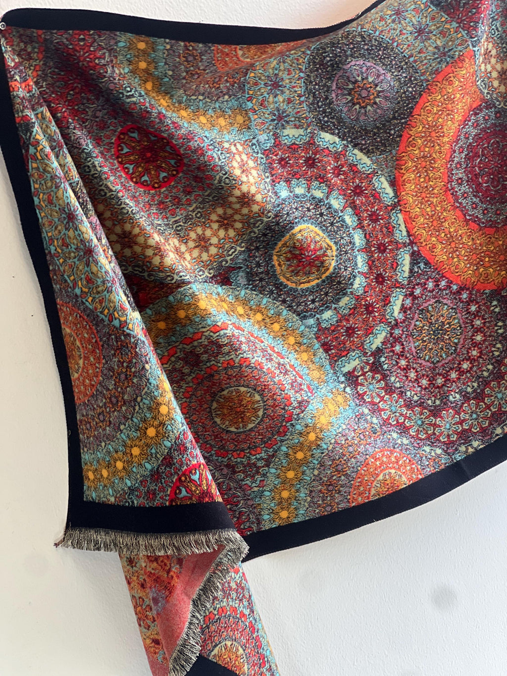 Art-Inspired Scarf: Oversized Woven Winter Wrap, Soft Cashmere-Feel Fabric