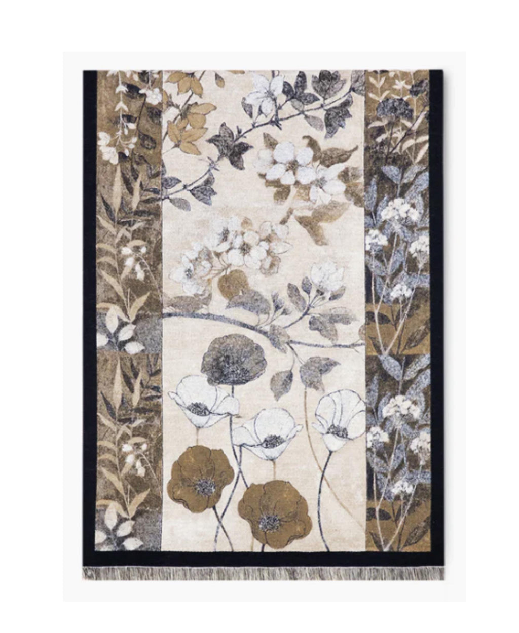 Art-Inspired Winter Scarf: Oversized Cozy Wrap, Wool-Like Fabric