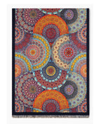 Art-Inspired Winter Scarf: Oversized, Soft, Wool-Like Fabric