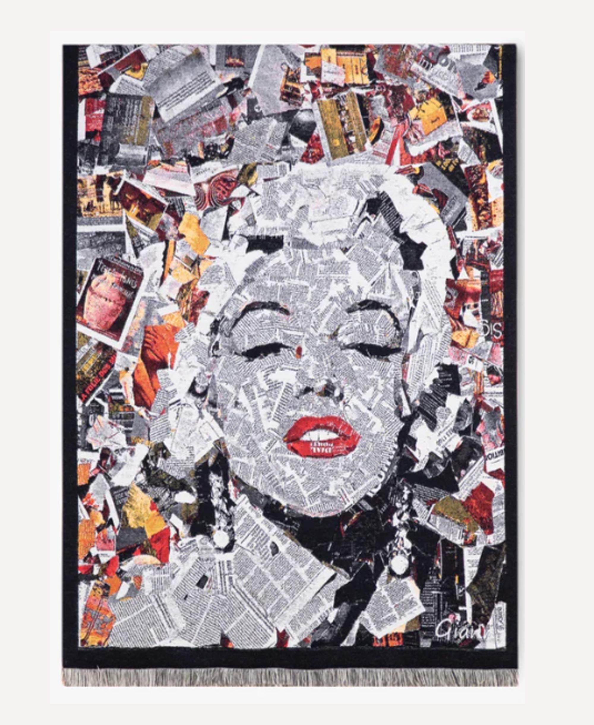 Art-Inspired Woven Winter Wrap: Wool-Like Cashmere-Feel Scarf