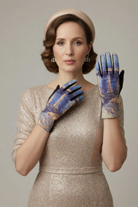 Starry Night Over the Rhone Art Gloves – Romantic Nightscape Gloves