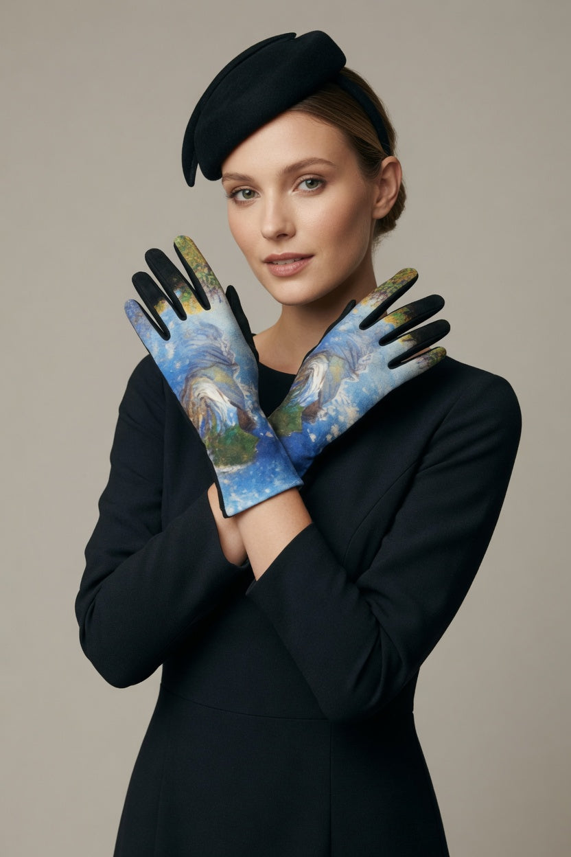 Woman with Parasol Art Gloves – Classic Impressionist Gloves