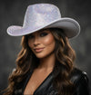 White Cowboy Hat Full Rhinestones