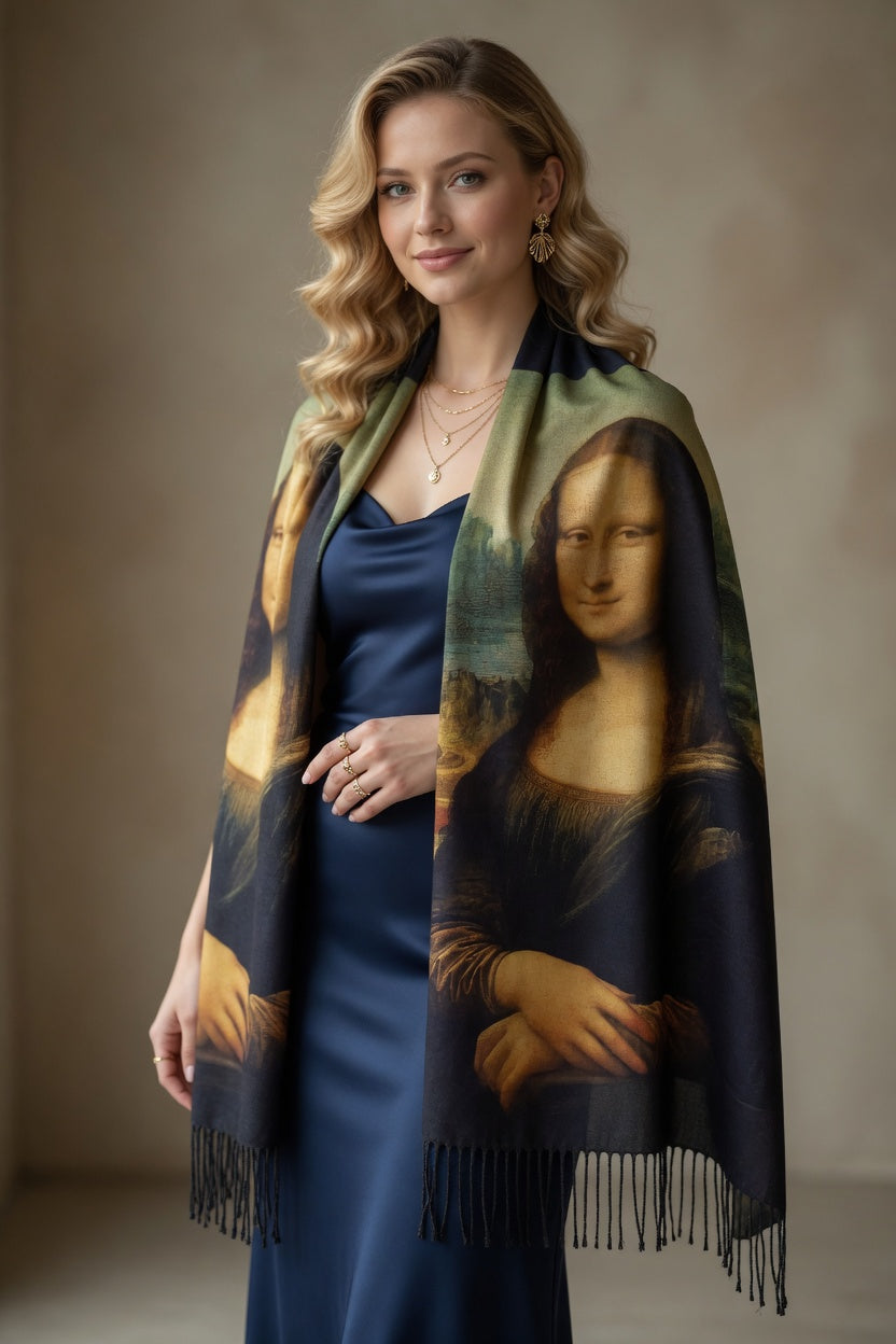 Mona Lisa Classic Art Scarf