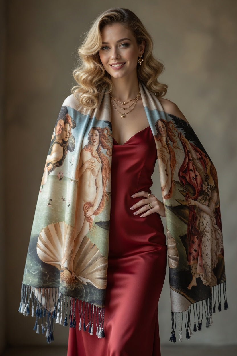 Venus Beauty Art Scarf Feminine Wrap