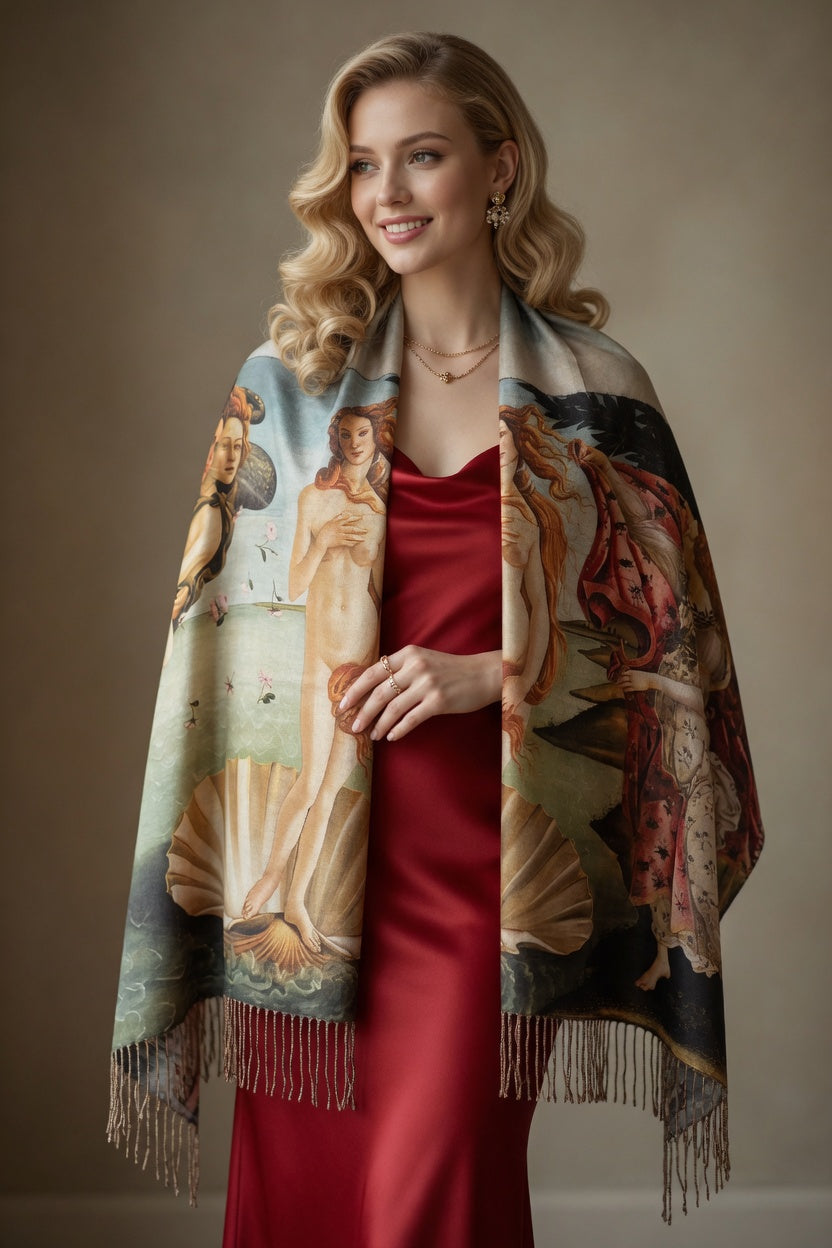 Venus Beauty Art Scarf Feminine Wrap