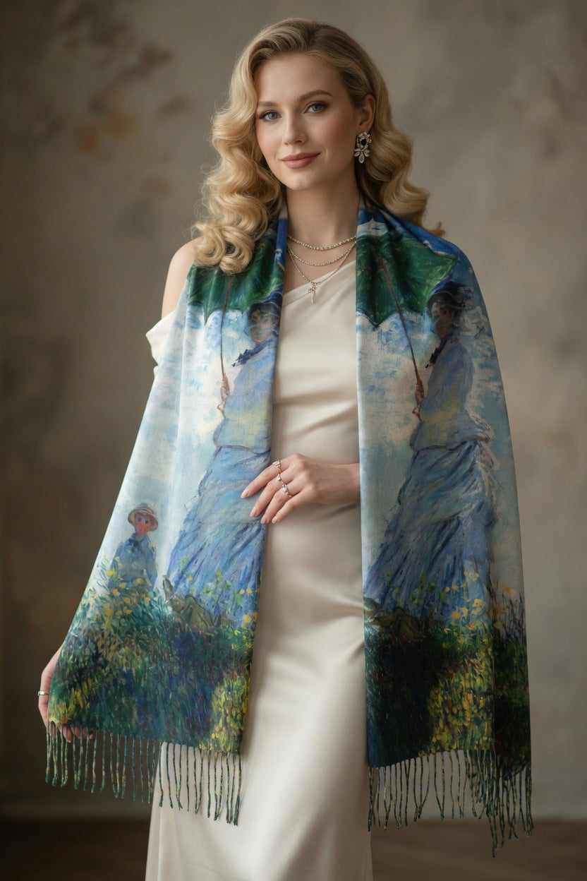 Sunlight Parasol Art Scarf