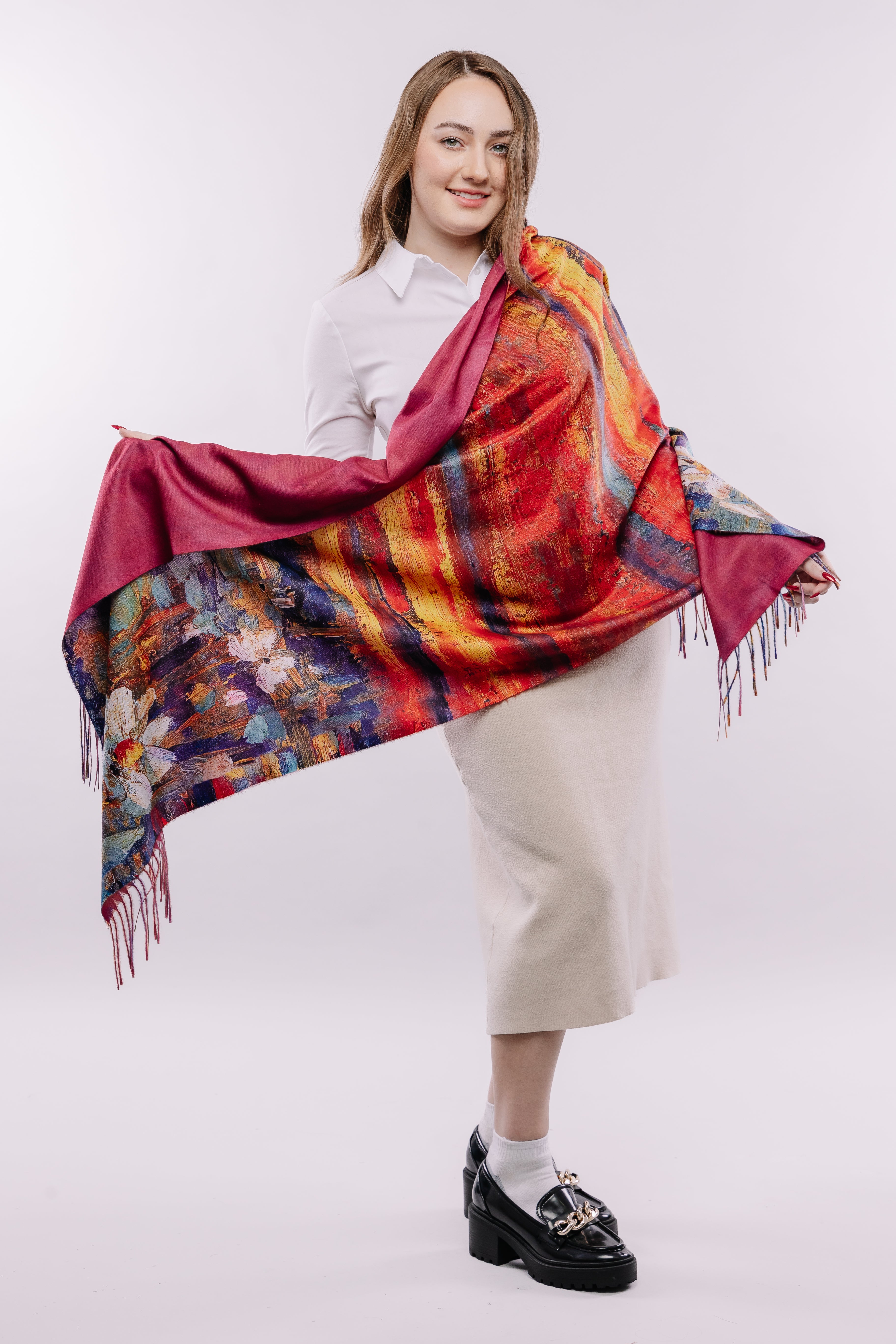 Water Lilies Calm Art Scarf