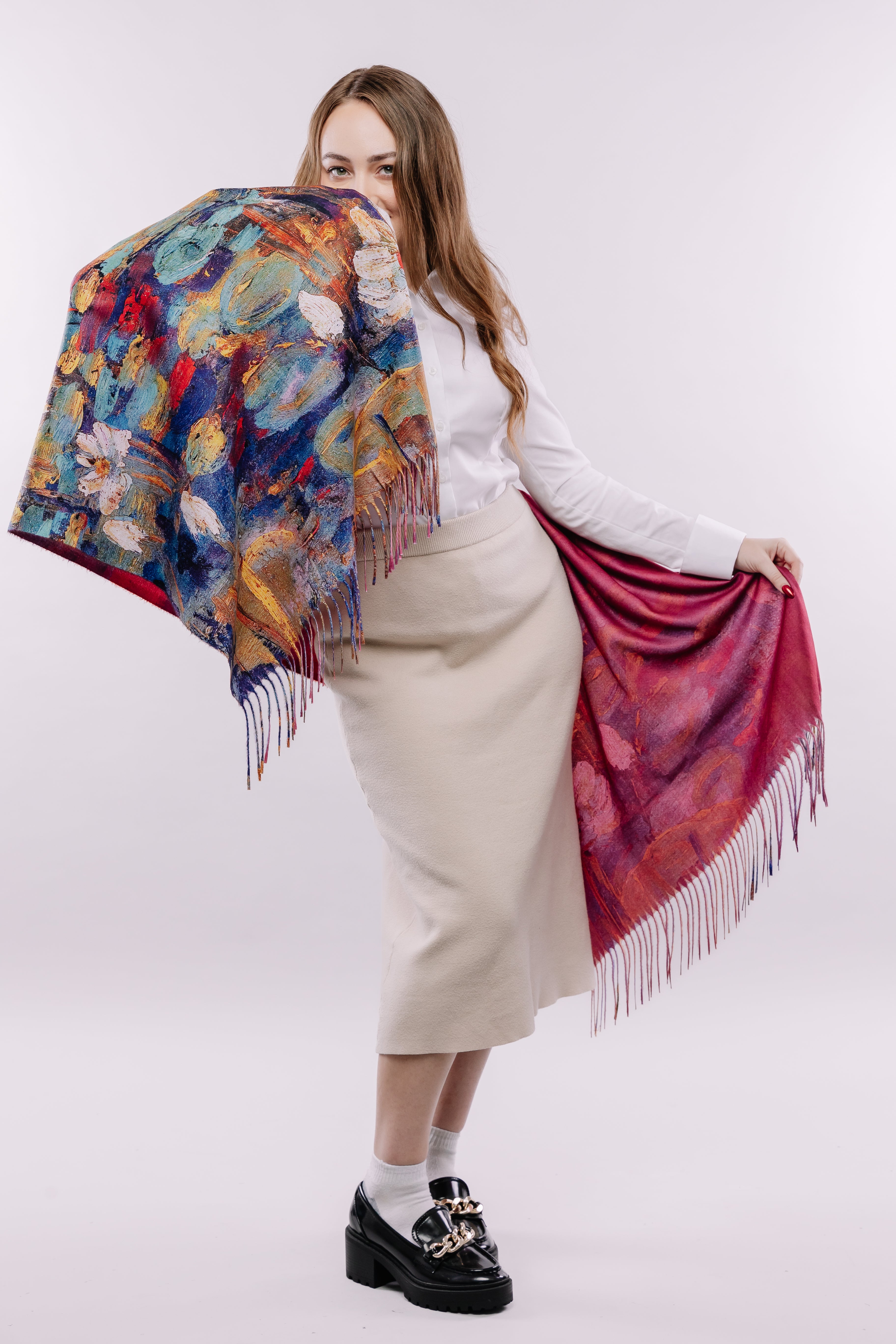 Water Lilies Calm Art Scarf