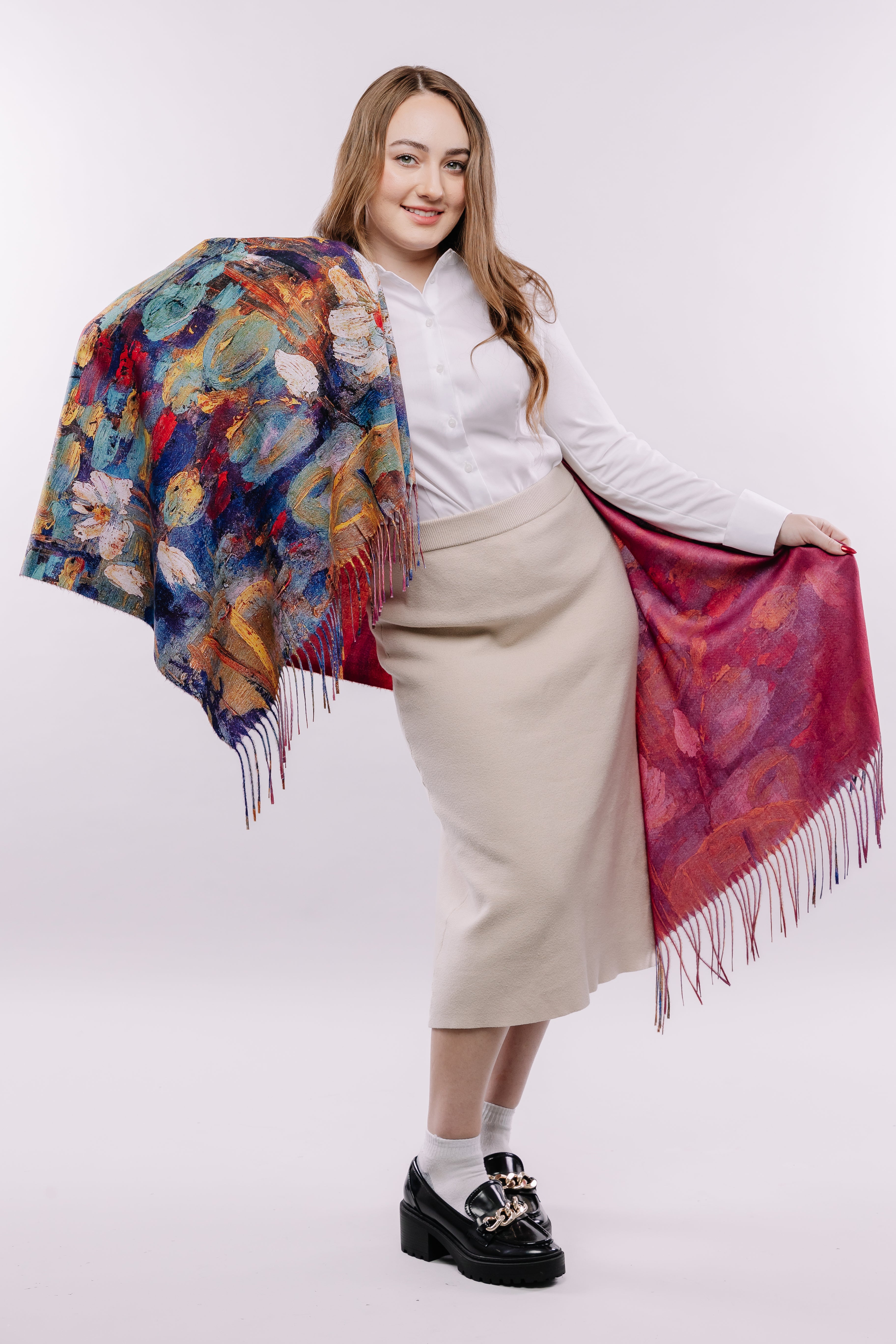 Water Lilies Calm Art Scarf