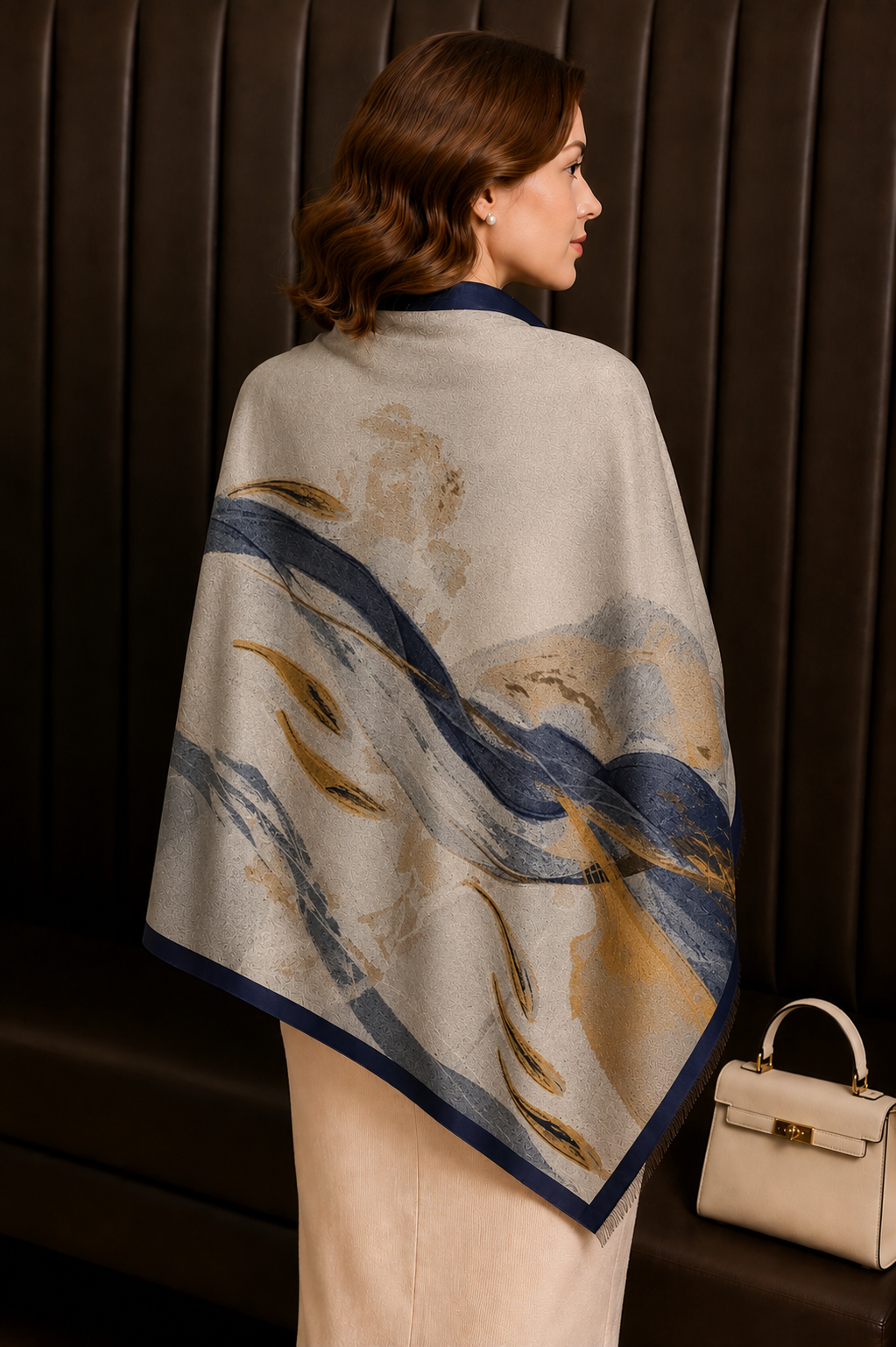 Abstract Brushstroke Premium Scarf