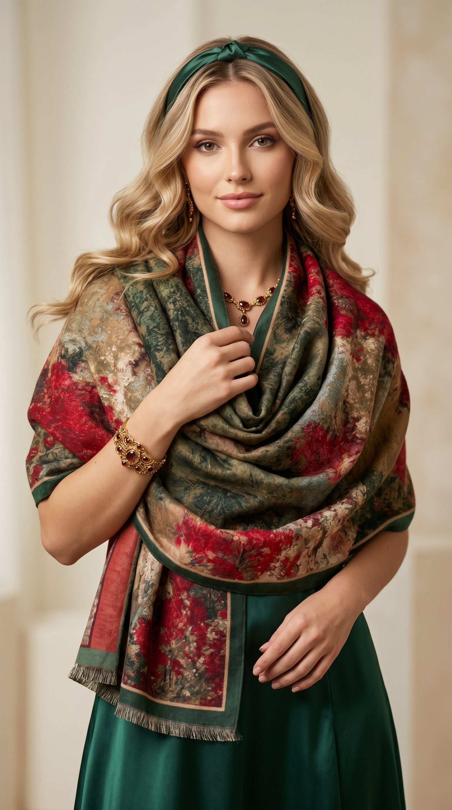 Autumn Bloom Premium Scarf