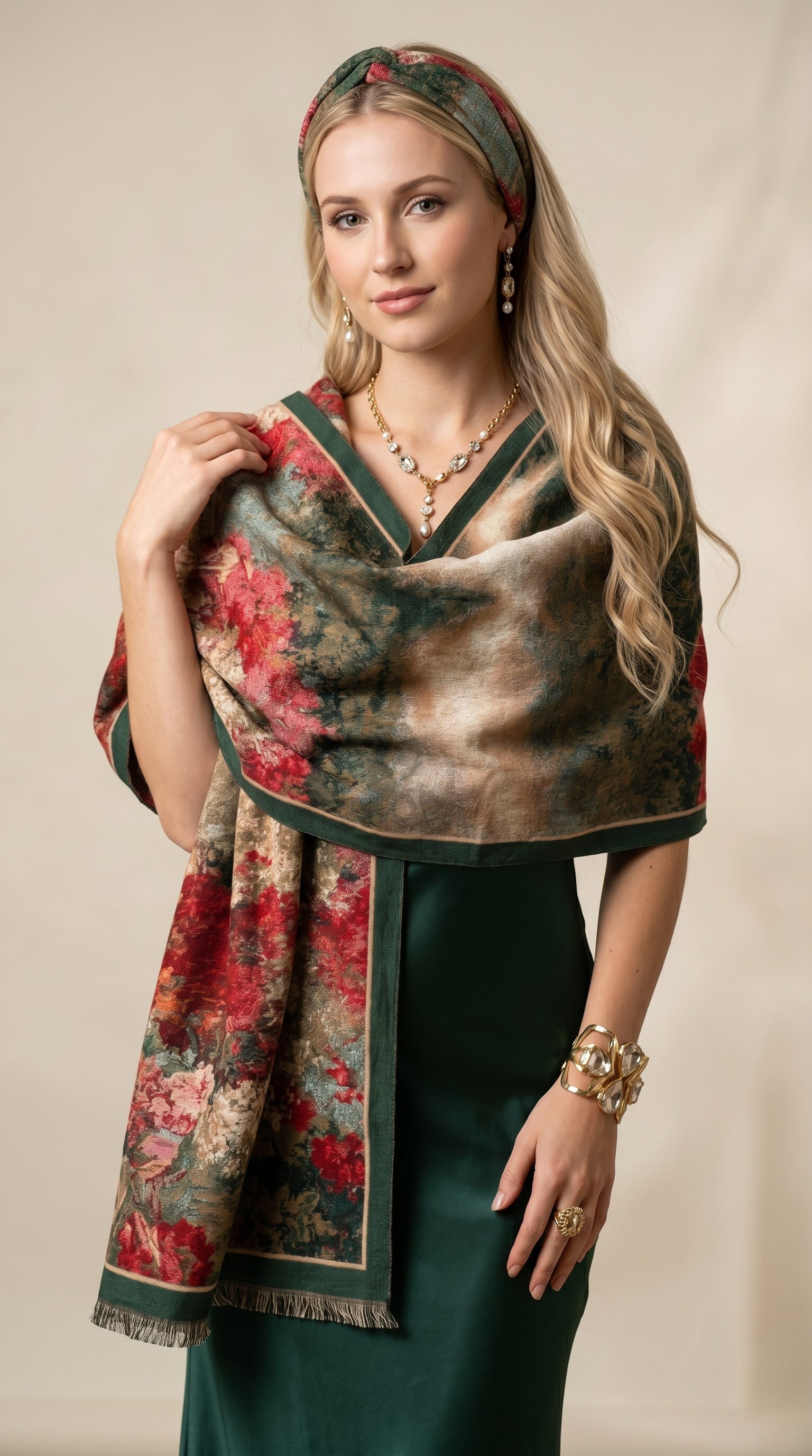 Autumn Bloom Premium Scarf