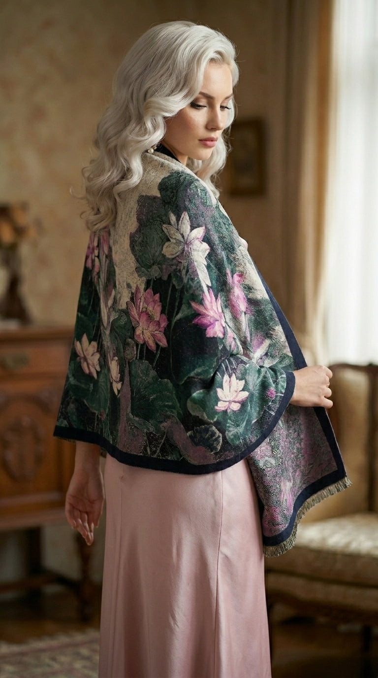 Floating Water Lilies Premium Scarf
