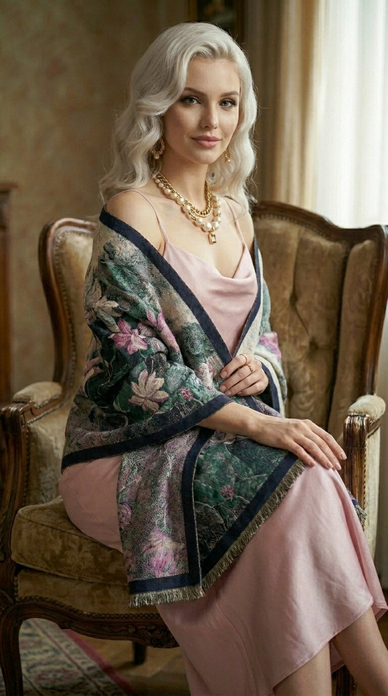 Floating Water Lilies Premium Scarf