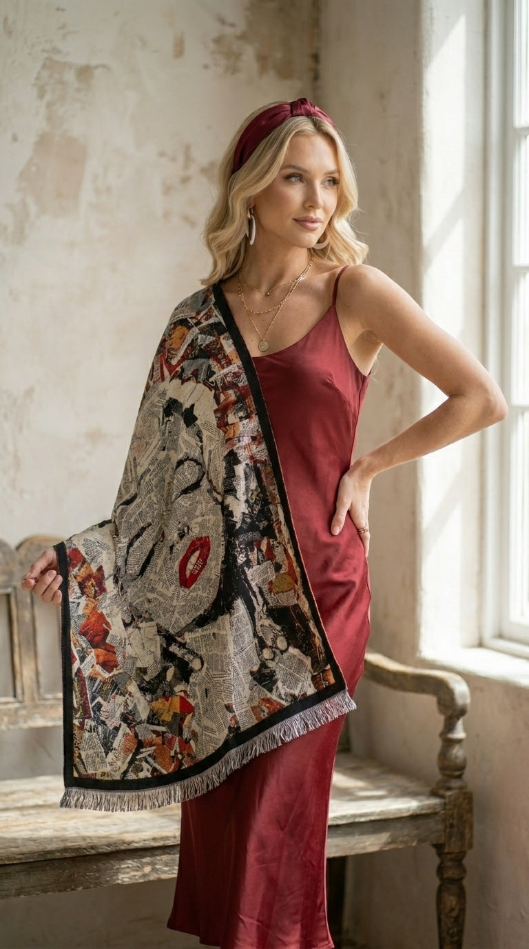 Marilyn Collage Premium Scarf