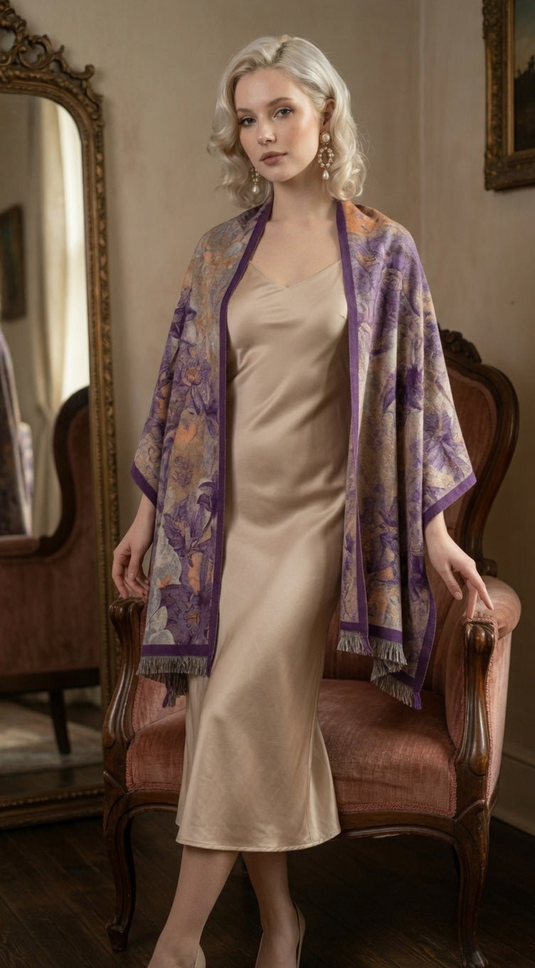 Orchid Flowers Premium Scarf