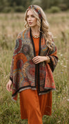 Overlapping Flower Premium Scarf