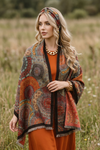 Overlapping Flower Premium Scarf