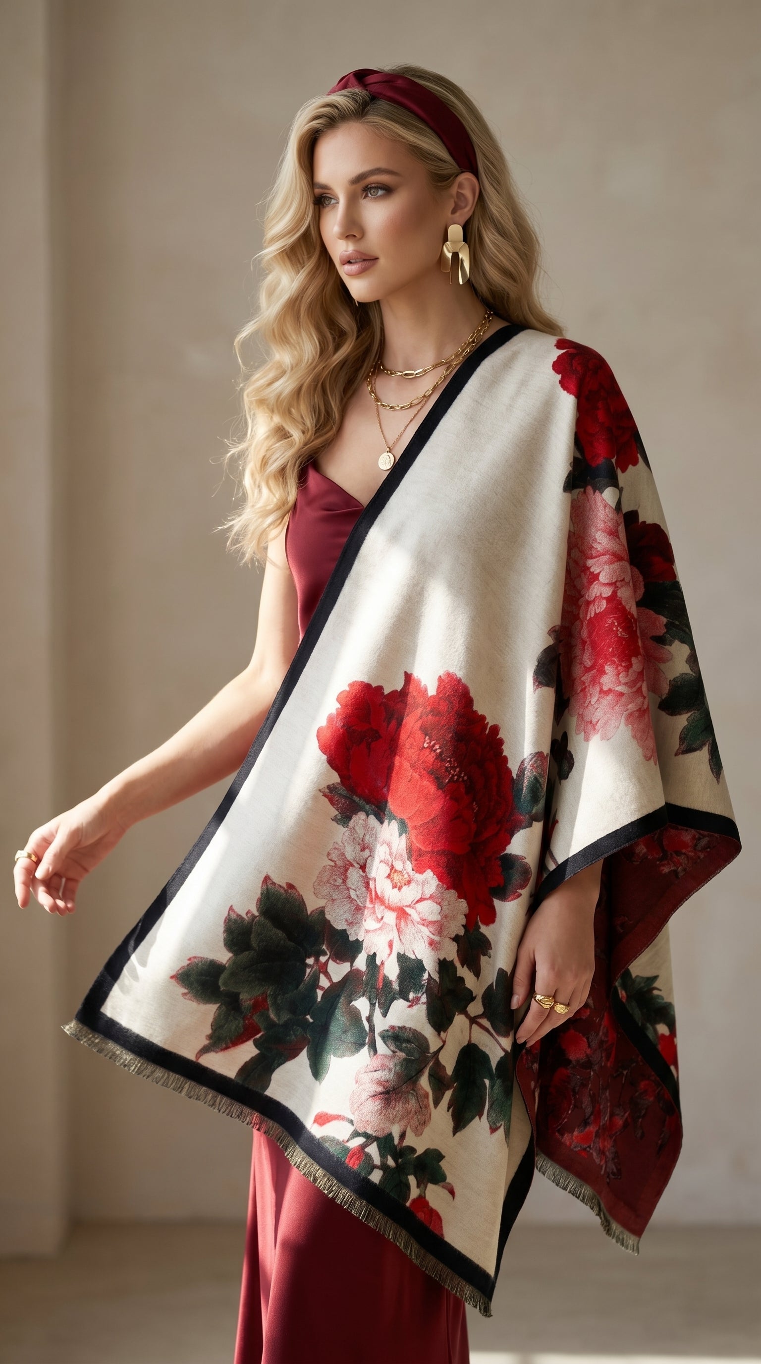 Red Roses Premium Scarf