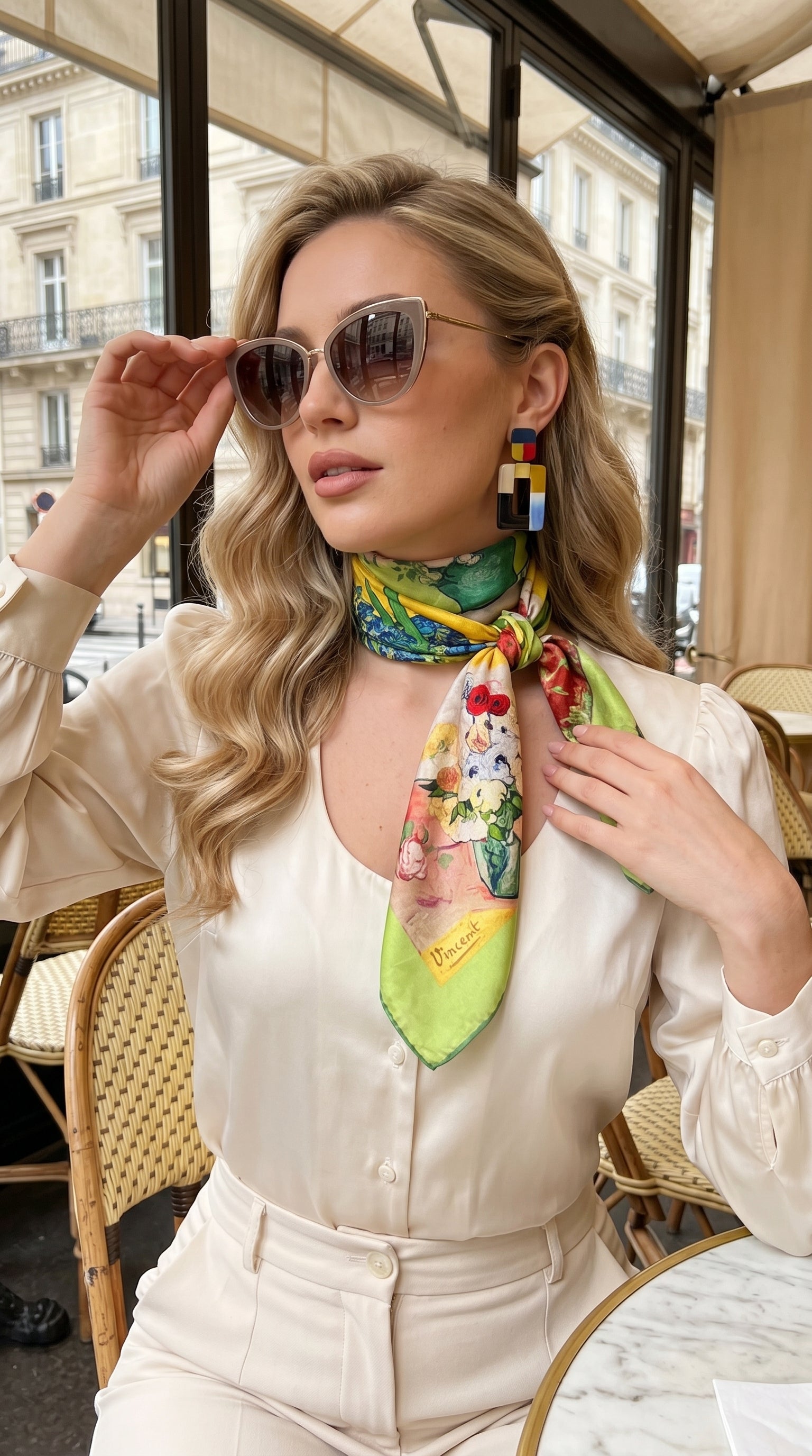 Bouquet Symphony Scarf 27in x 27in