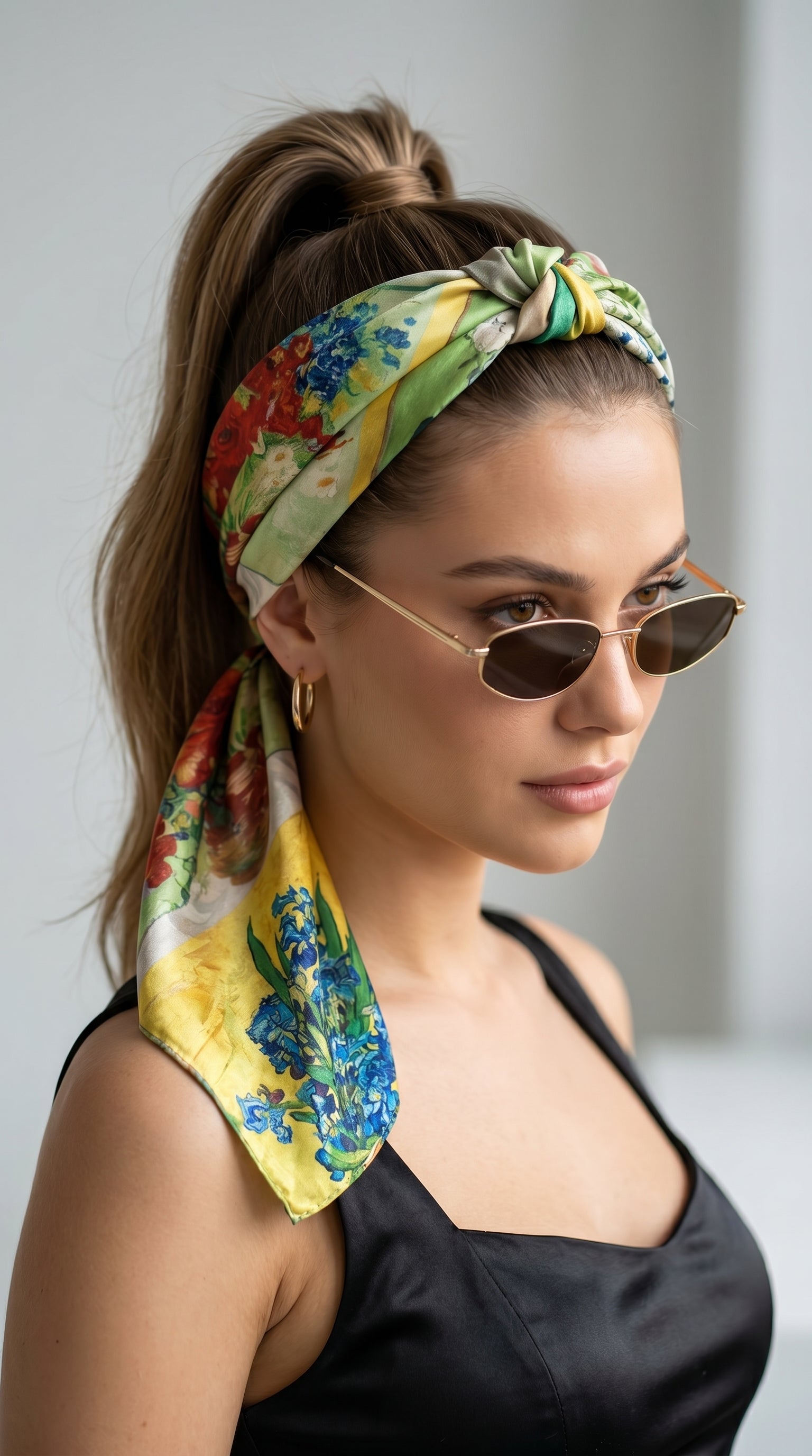 Bouquet Symphony Scarf 27in x 27in