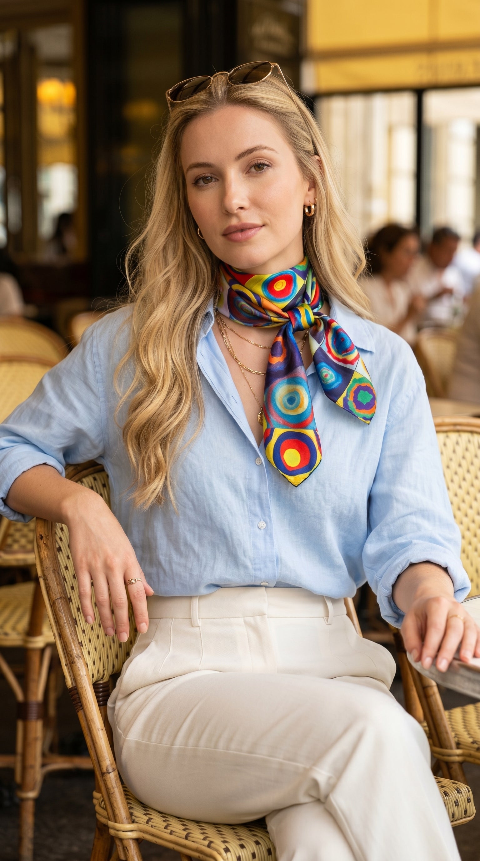 Circle Symphony Scarf 27in x 27in