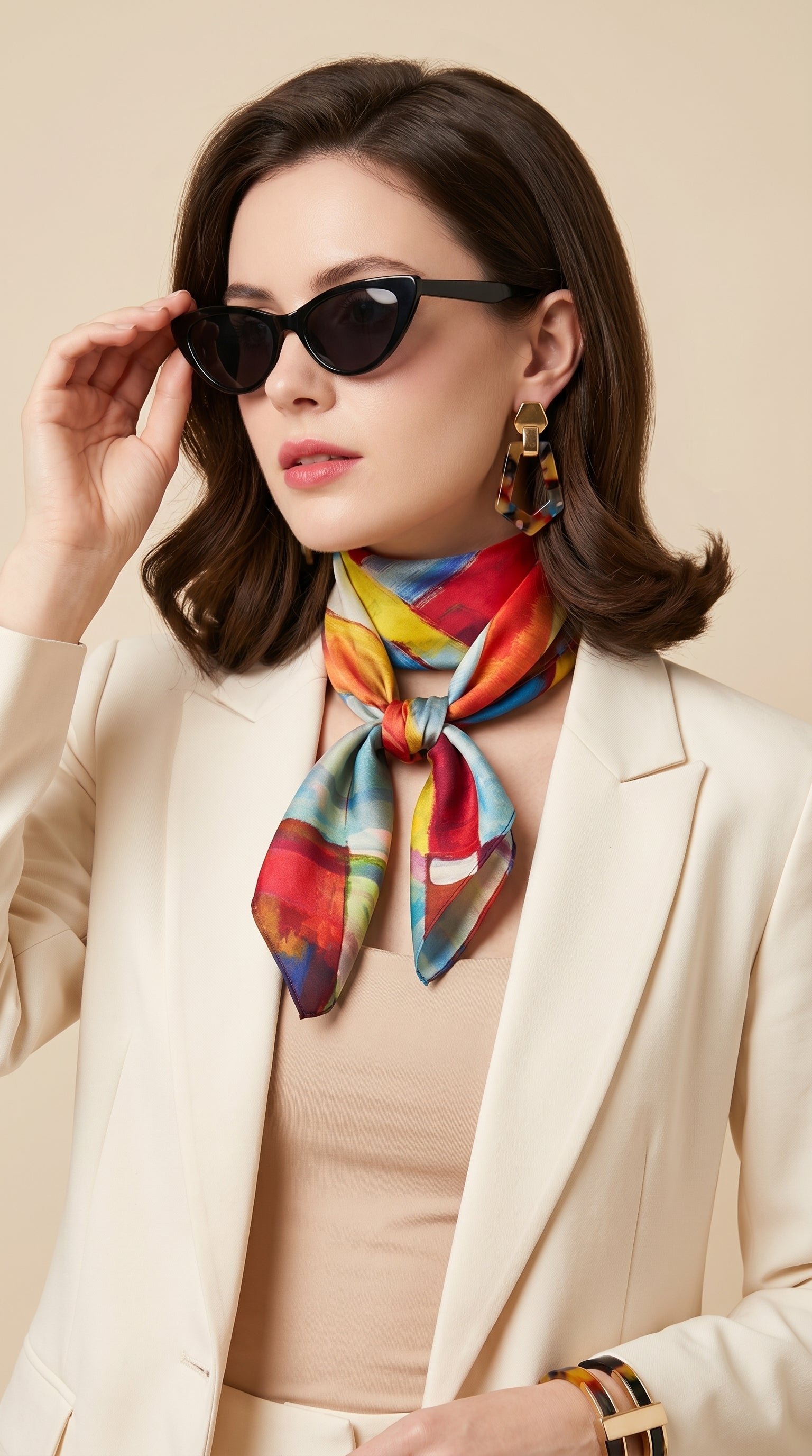 Color Symphony Scarf 27in x 27in