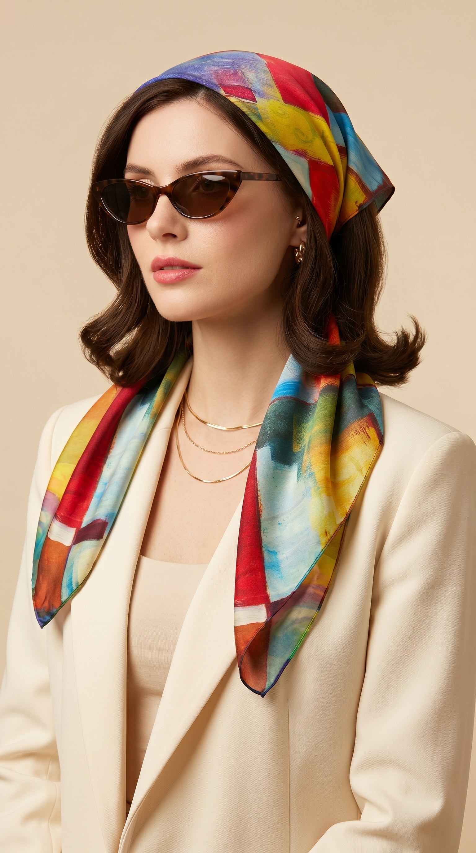 Color Symphony Scarf 27in x 27in