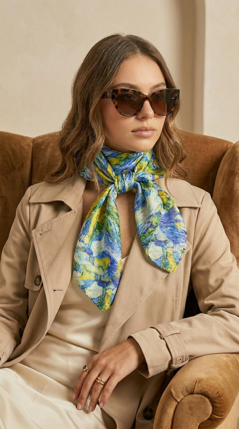 Golden Cypress Dream Scarf 27in x 27in