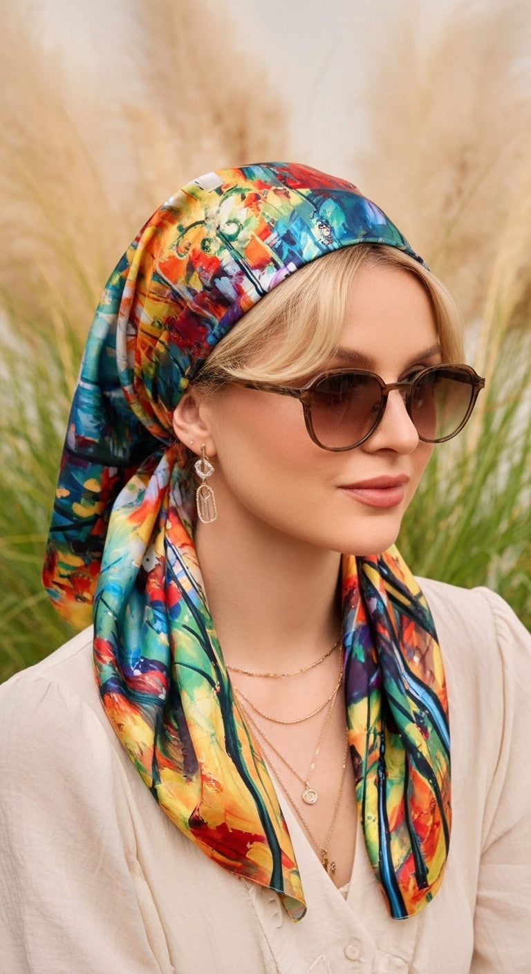 Tree of Eternity Scarf 27in x 27in