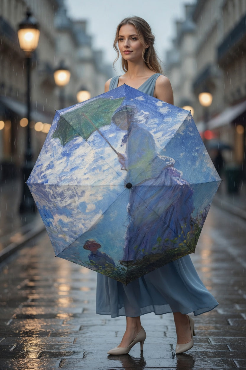 Woman with Parasol Art Umbrella