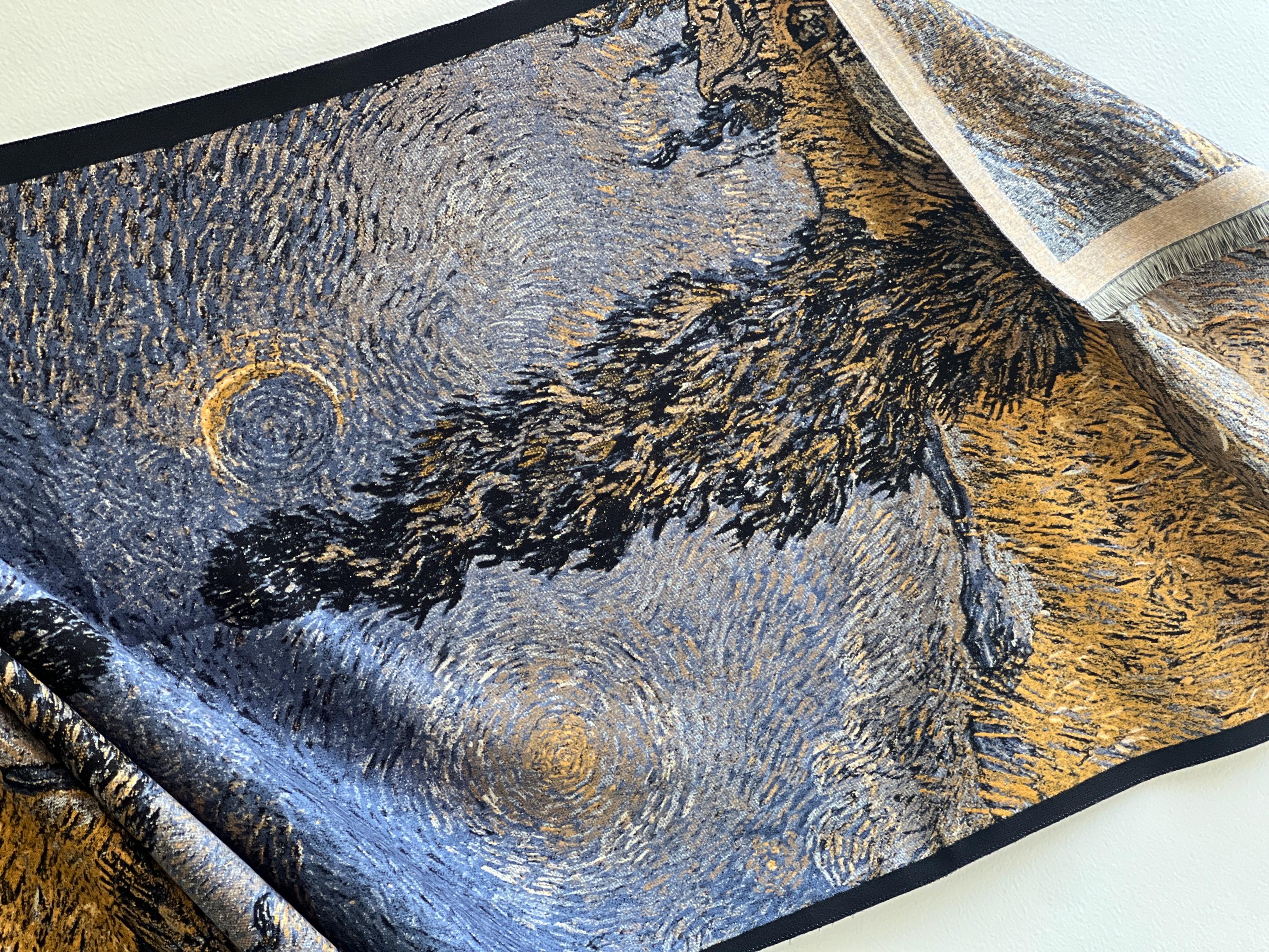 Cypress Road Art Scarf: Wool-Like Winter Shawl, Oversized Wrap