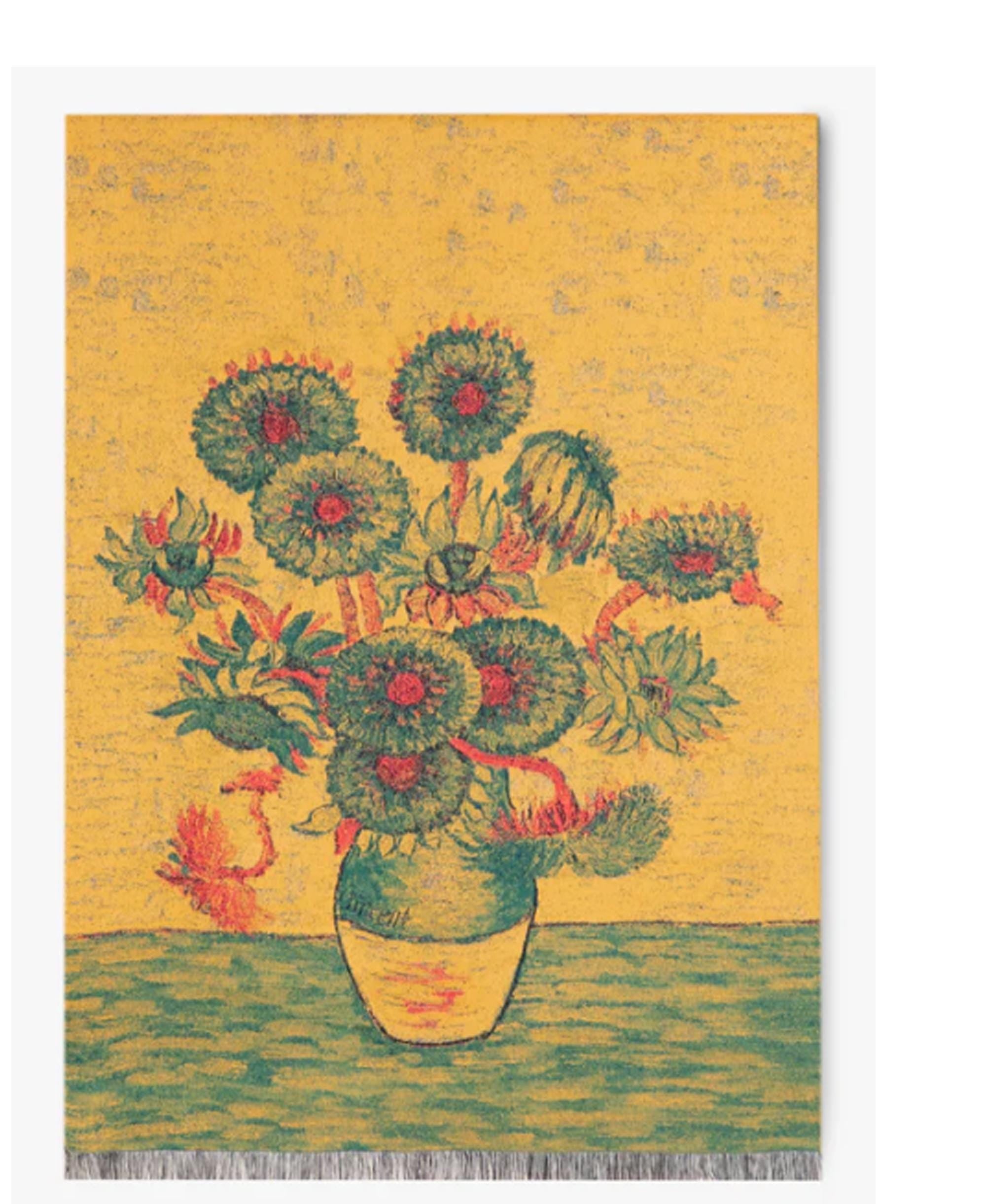 Cypress Road Art Scarf: Wool-Like Winter Shawl, Oversized Wrap